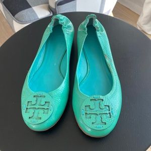 Tory Burch Ballet Flat Green Size 7